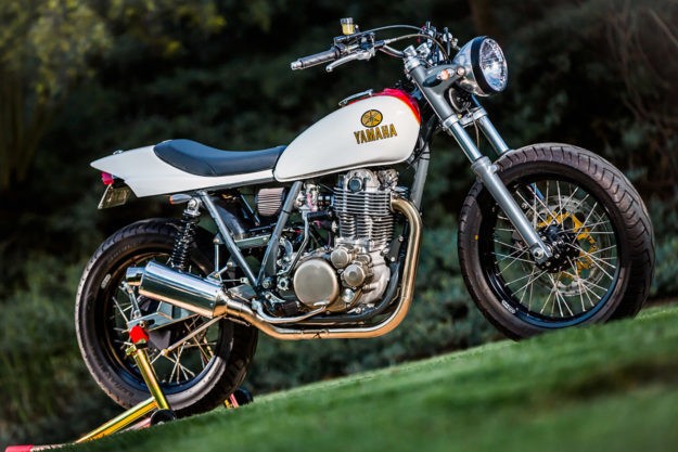 How to build a Yamaha SR500 street tracker, the Mule way
