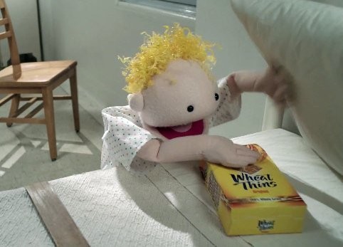AD OF THE DAY: Wheat Thins Trigger An Existential Crisis For A Puppet Locked In A Mental Institution