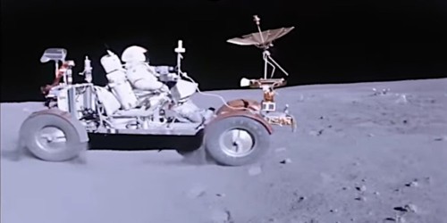 Newly-released NASA footage shows what it's like to drive on the Moon first-hand