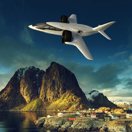 This futuristic jet takes off vertically, so you can keep it in your backyard