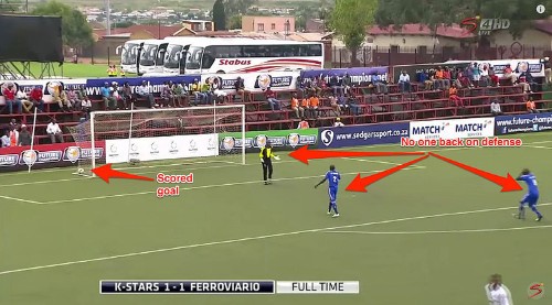 Soccer team goes bonkers after scoring, gives up wide-open goal while celebrating