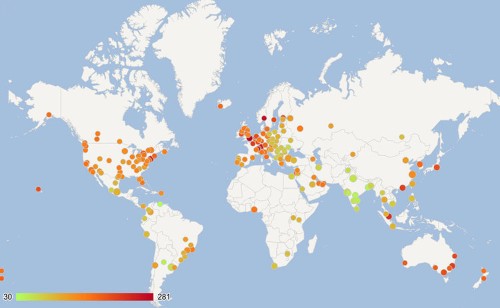This Map Shows The Most Expensive Cities In The World