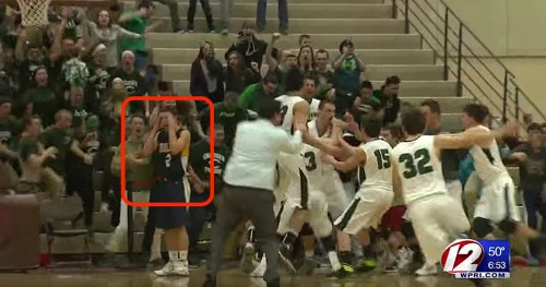 A Rhode Island high school basketball team blew a state championship by celebrating too early