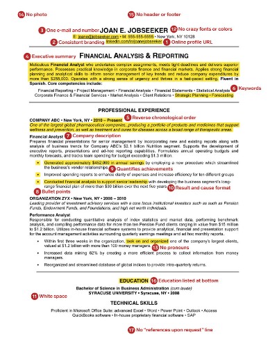 17 things that make this the perfect résumé