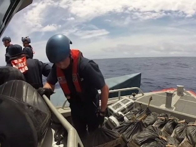 The US Coast Guard lost 4,000 pounds of cocaine in the Pacific Ocean during a record bust