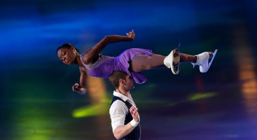Incredible Photo Of A Figure Skater Looking Perfectly Calm While Twirling In The Air