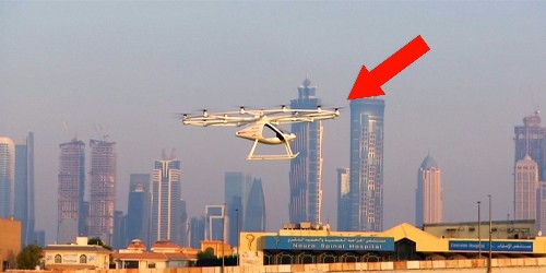 Dubai just tested its flying drone taxi for the first time