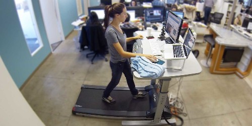Sitting At Work Is Deadly, So We Tried A Treadmill Desk