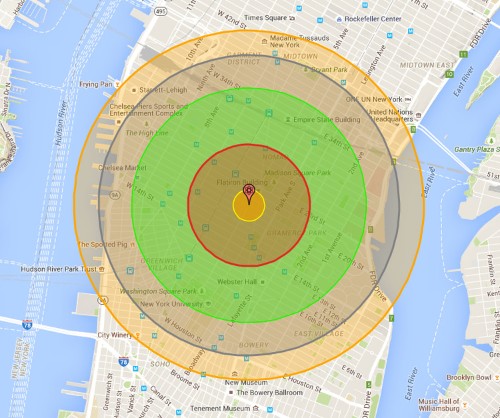 Here's what the 'Little Boy' atomic bomb dropped on Hiroshima would do to major American cities