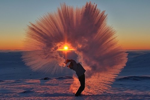 A simple property of water created this gorgeous photo