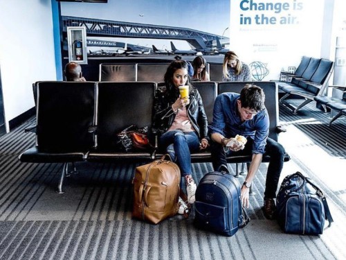 This couple invented a clever piece of luggage so you'll never have to check your bags again — here's how it works