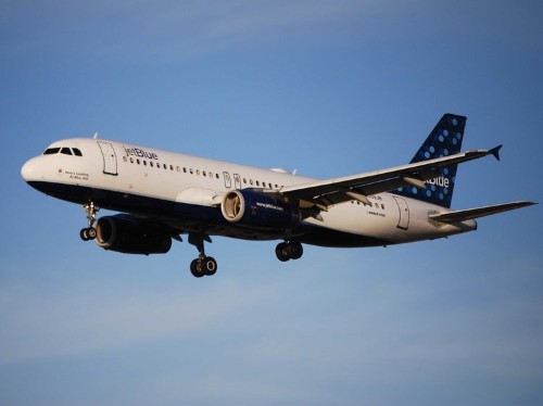 A Jetblue Airbus jet nearly collided with another plane at a New York airport