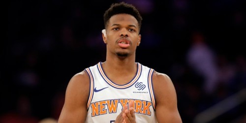 Knicks guard Dennis Smith Jr. talks being in the Kristaps Porzingis blockbuster, what fans don't realize about trades, eating octopus, and jumping over J. Cole
