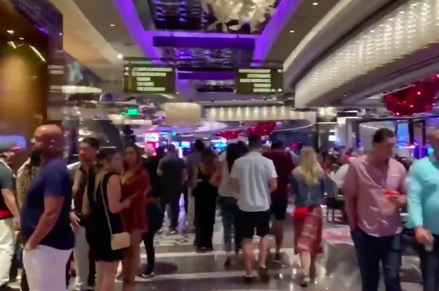 A Video Inside A Las Vegas Casino Showing Large Crowds Of People Is Going Viral Because Apparently "Las Vegas Is Officially Back"