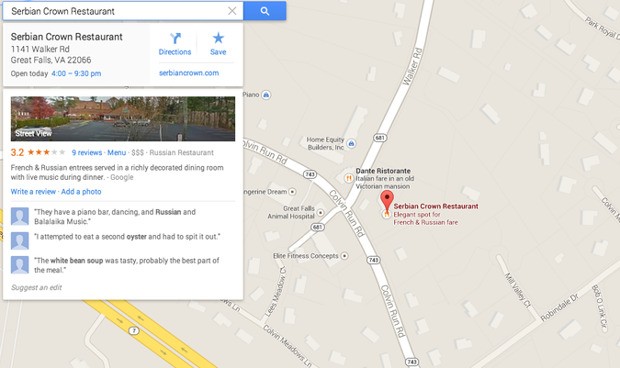 Restaurant Owner Sues Google for 'Sabotaging' Weekend Sales