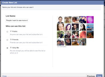 Cómo ver sólo a las personas que te interesan en Facebook