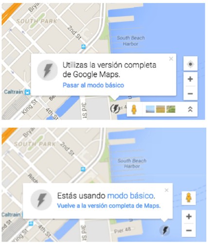 Cómo cambiar Google Maps a su versión 'básica' en la Web