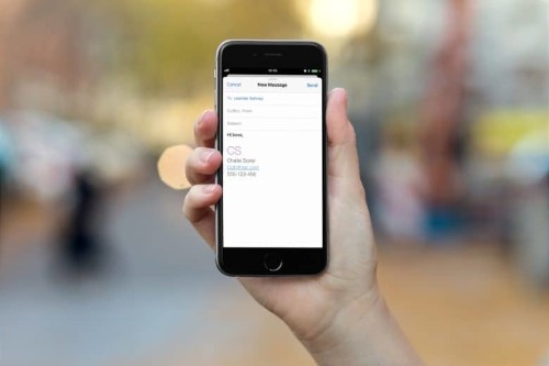 How to add a fancy email signature on iPhone and Mac