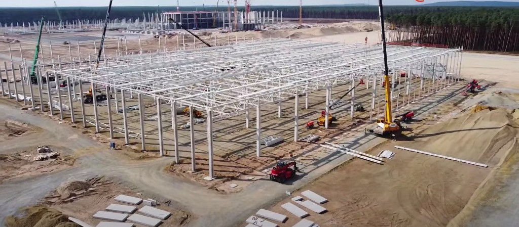 Tesla Gigafactory Berlin update: several buildings coming up simultaneously - Electrek