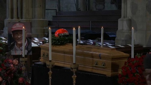 Watch: Family, friends and fans say final farewell to Formula 1 legend Niki Lauda