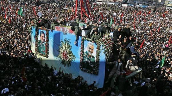 پیکر قاسم سلیمانی برای تشییع و خاکسپاری به کرمان رسید