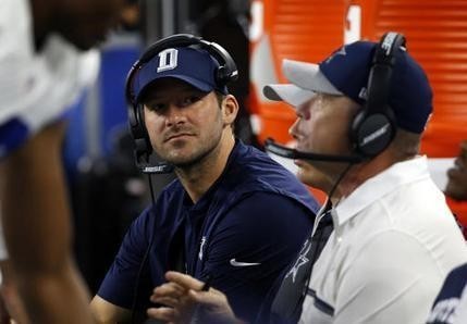 Cowboys' Romo full go at practice, and running scout team