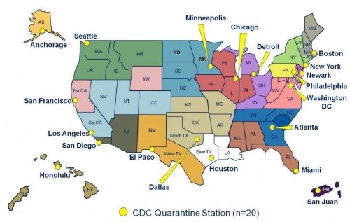 As Ebola Fear Increases, Here's A Map Of America's Quarantine Stations