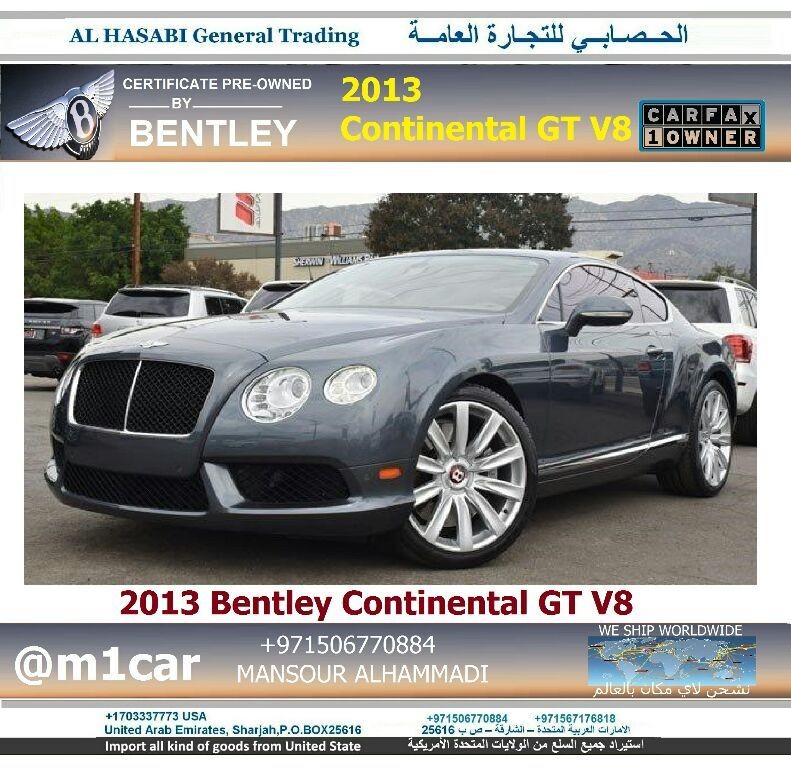 2013 Bentley Continental GT V8 cover image