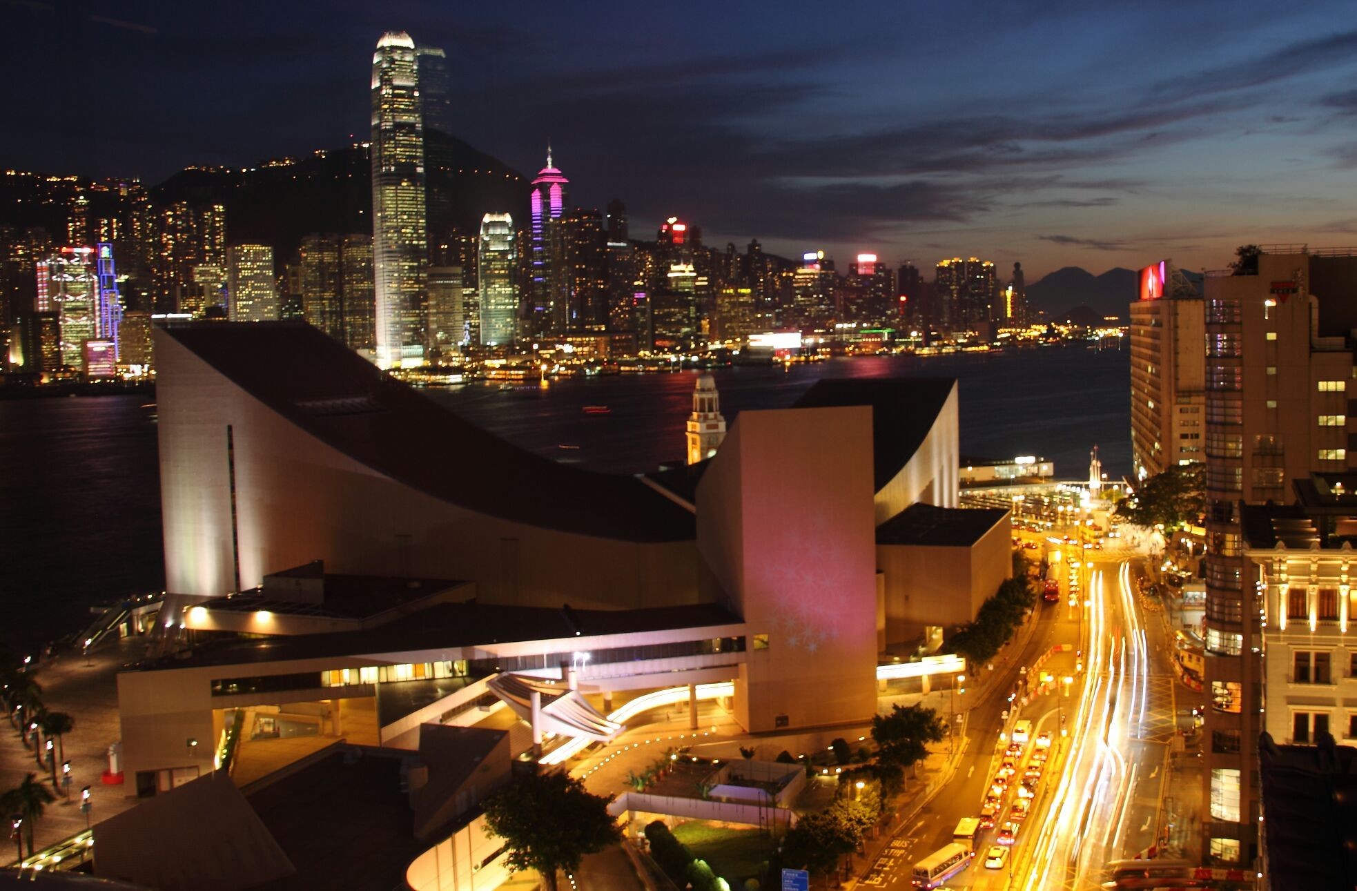 Sheraton hotel view. Kowloon, Hong Kong, China.