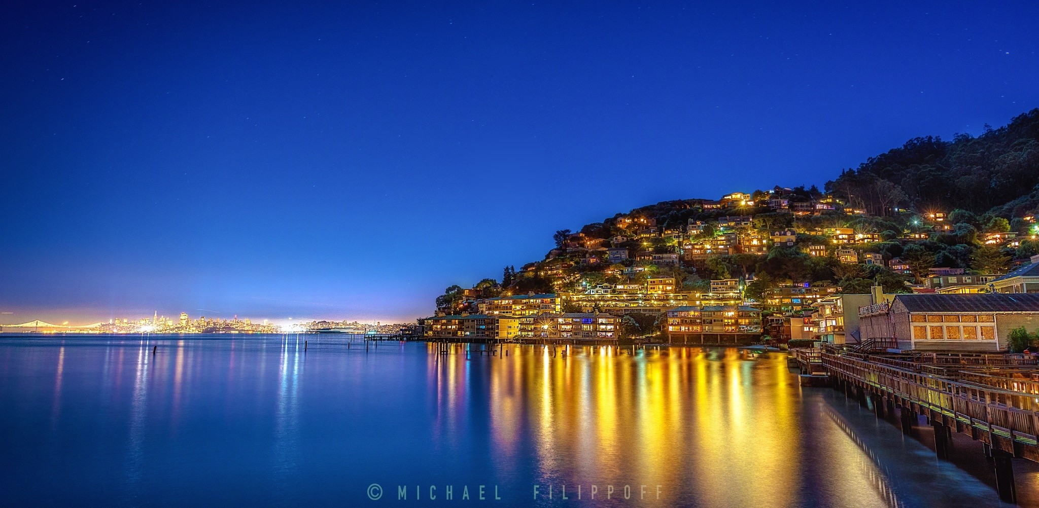 Sausalito by night