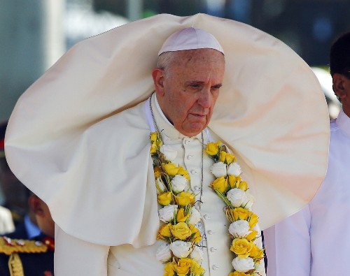 Pope Francis in Asia: Day 1 In Pictures