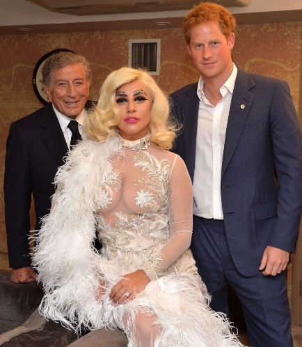 Lady Gaga Meets Prince Harry