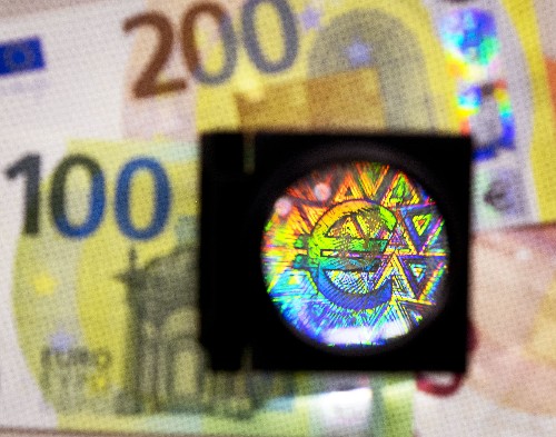 New euro notes feature improved anti-counterfeit holograms