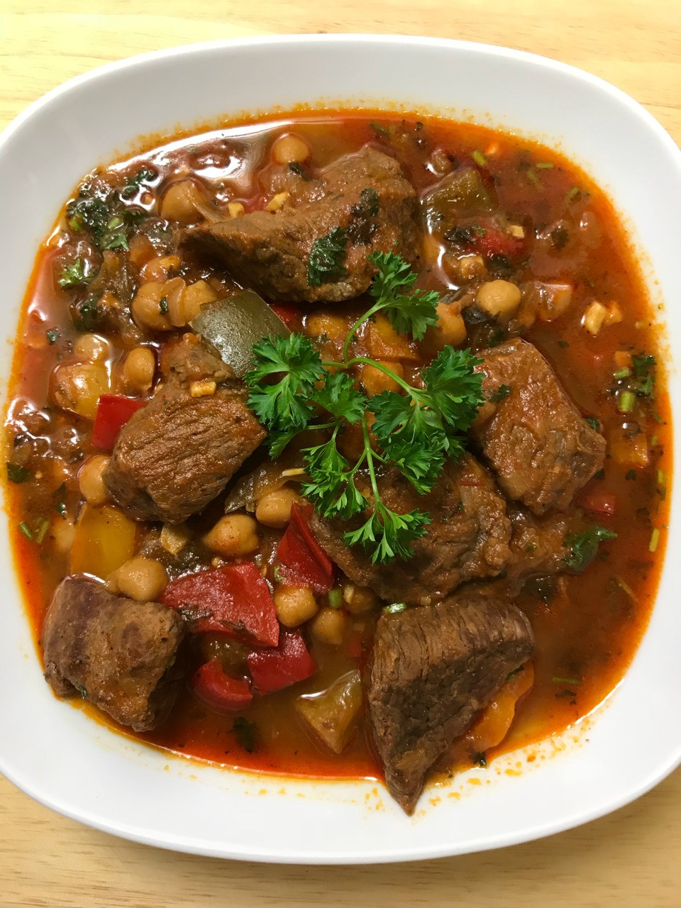Mermez - Tunisian Beef Stew with Chickpeas