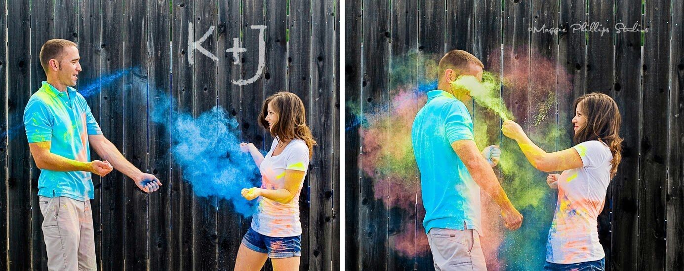 Fun, colorful engagement portrait session. #unique #Houston #bride #wedding #photography