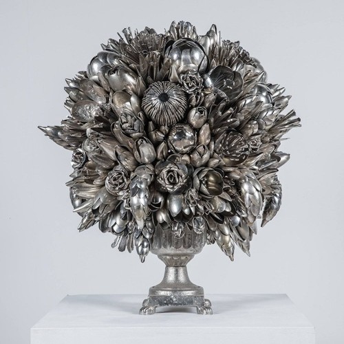 Artist Turns Discarded Silverware and Scraps into Magnificent Sculptures