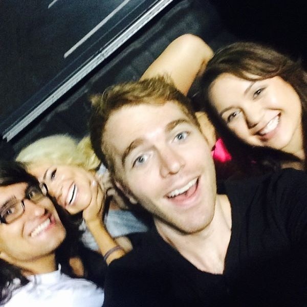 Selfie with Drew, Trisha, and that random ass chick jk