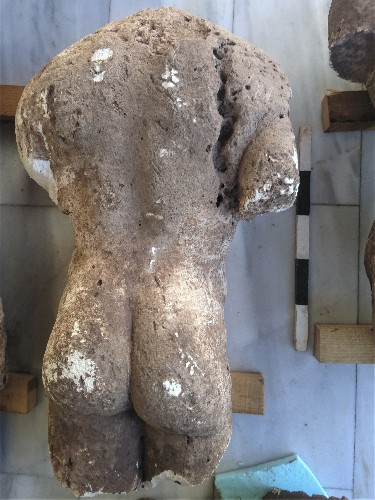 More ancient statues, graves unearthed in a Greek field
