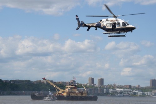 Helicopter crashes into Hudson River in New York, injuring two