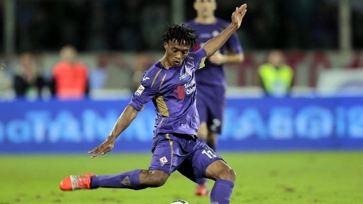 Chelsea-bound Juan Cuadrado says goodbye to Fiorentina supporters