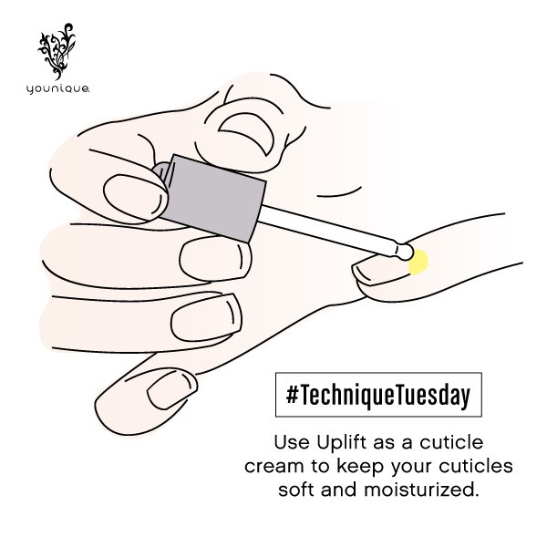 #TechniqueTuesday: We know that Uplift Eye Serum maximizes moisture around your eyes, but did you know you can also use it to soften and moisturize your cuticles? If you're constantly fighting off dry, rough cuticles like I am, give this a try! Do you have your own tricks for using Uplift? Share them in the comments below!