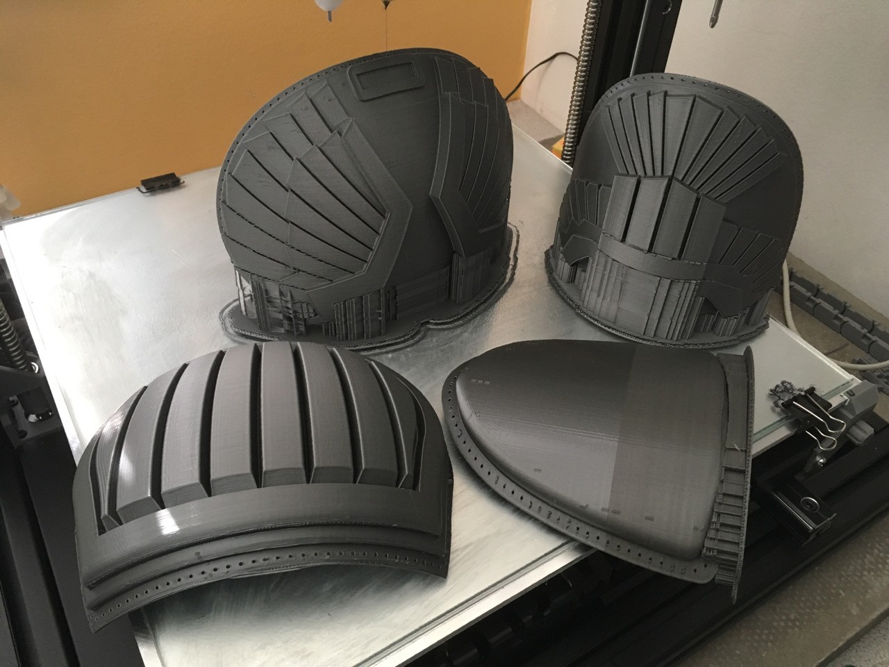The hot sunny UK weather spell is nice, but it’s playing havoc with the 3Dprinters and filament:-( and only 2 are reliable atm. #3dprint #cosplay #dredd #imagineering @idmimagineering https:www.idmmagineering.co.uk