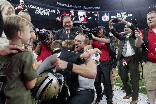 Going the distance: Brees breaks NFL mark for yards passing