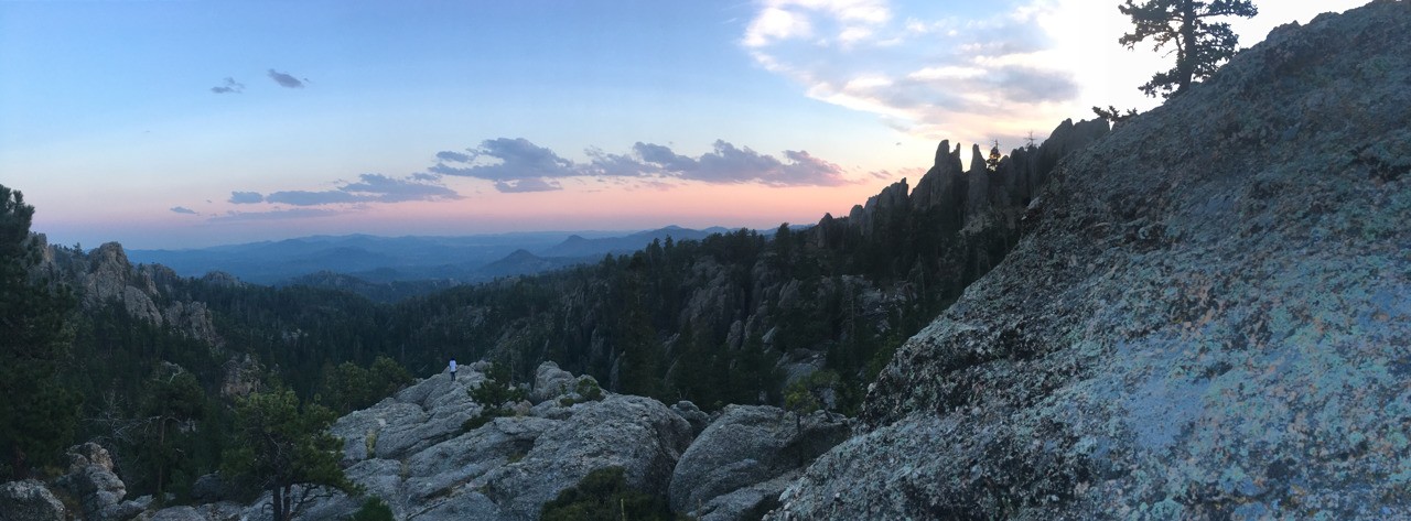 Went to the black hills right before school started. Hiked a whole bunch, I was a lot of fun.