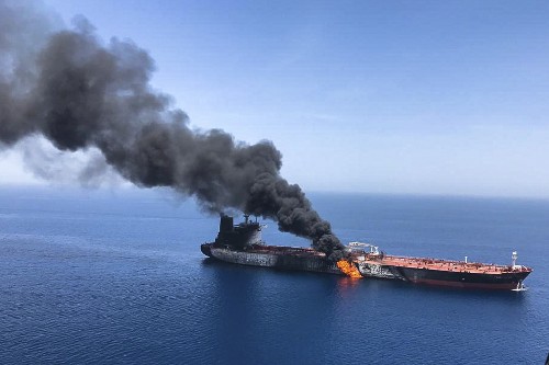 UK group warns of Oman Sea incident as Japan PM visits Iran