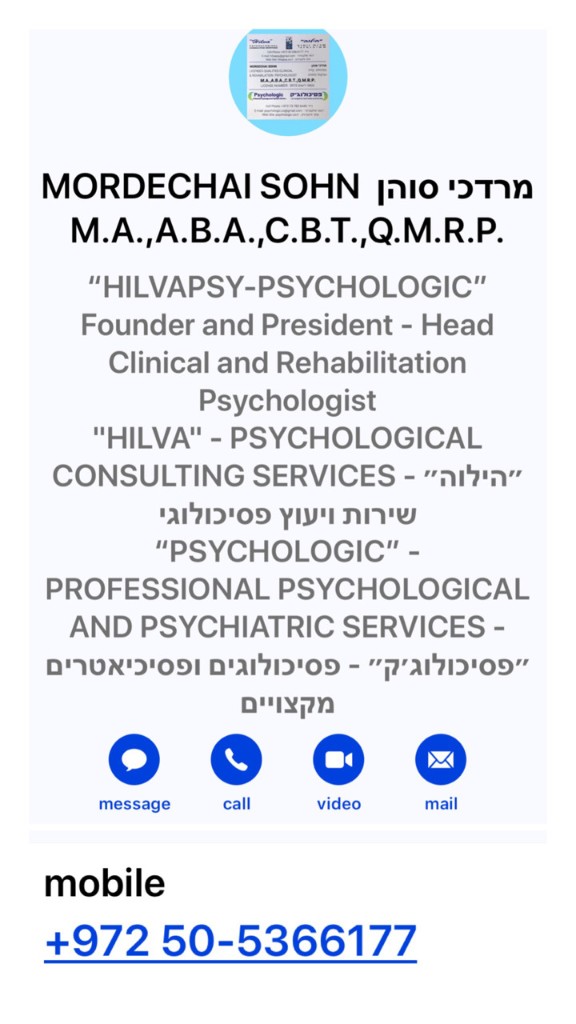 BINDING WITH G-D-“HILVA”-PSYCHOLOGICAL CONSULTING SERVICES 
