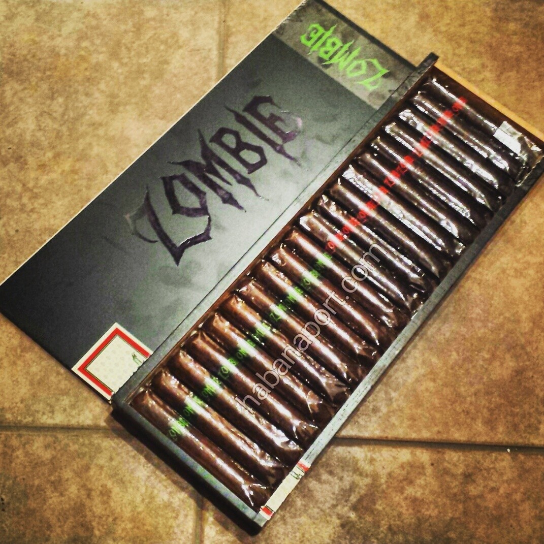 The Viaje Zombie cigar is offered in 2 wrapper varieties: Red is a maduro and the Green is a criollo. Very small allocation of each. www.habanaport.com