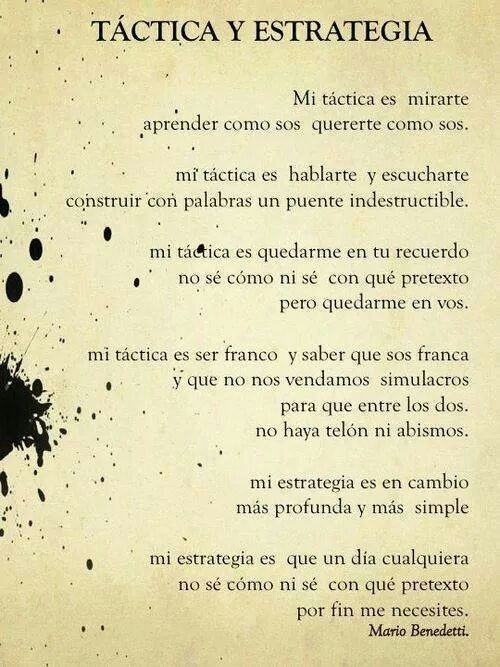 Me pregunto en estos monentos si realmente valen las tácticas, las estrategias y tanto amor...para alguien que quizas.., no quiere estar.