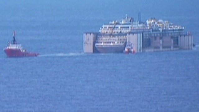 Costa Concordia reaches end of final voyage