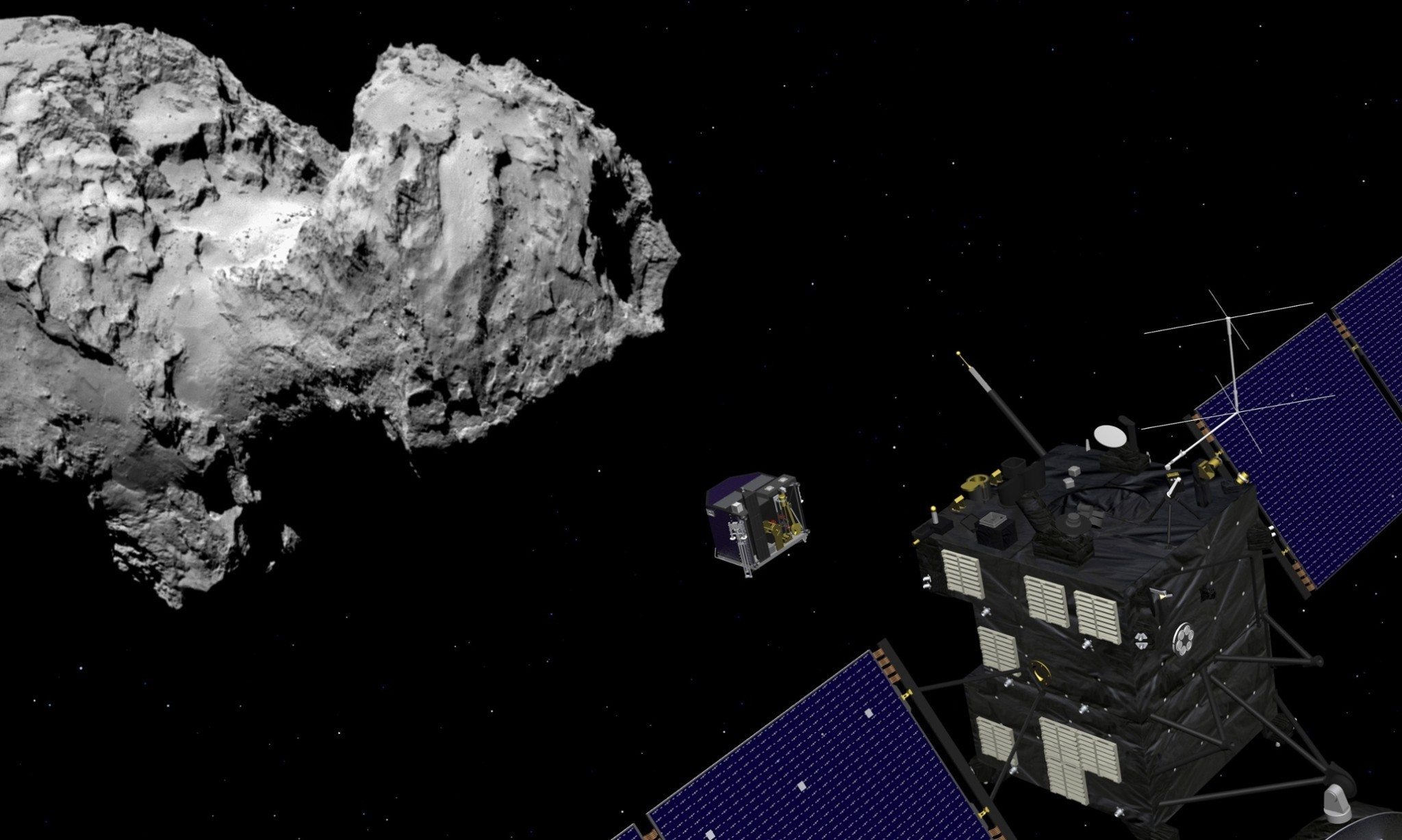 Rosetta comet landing on course despite wake-up glitch